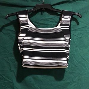 Striped crop top